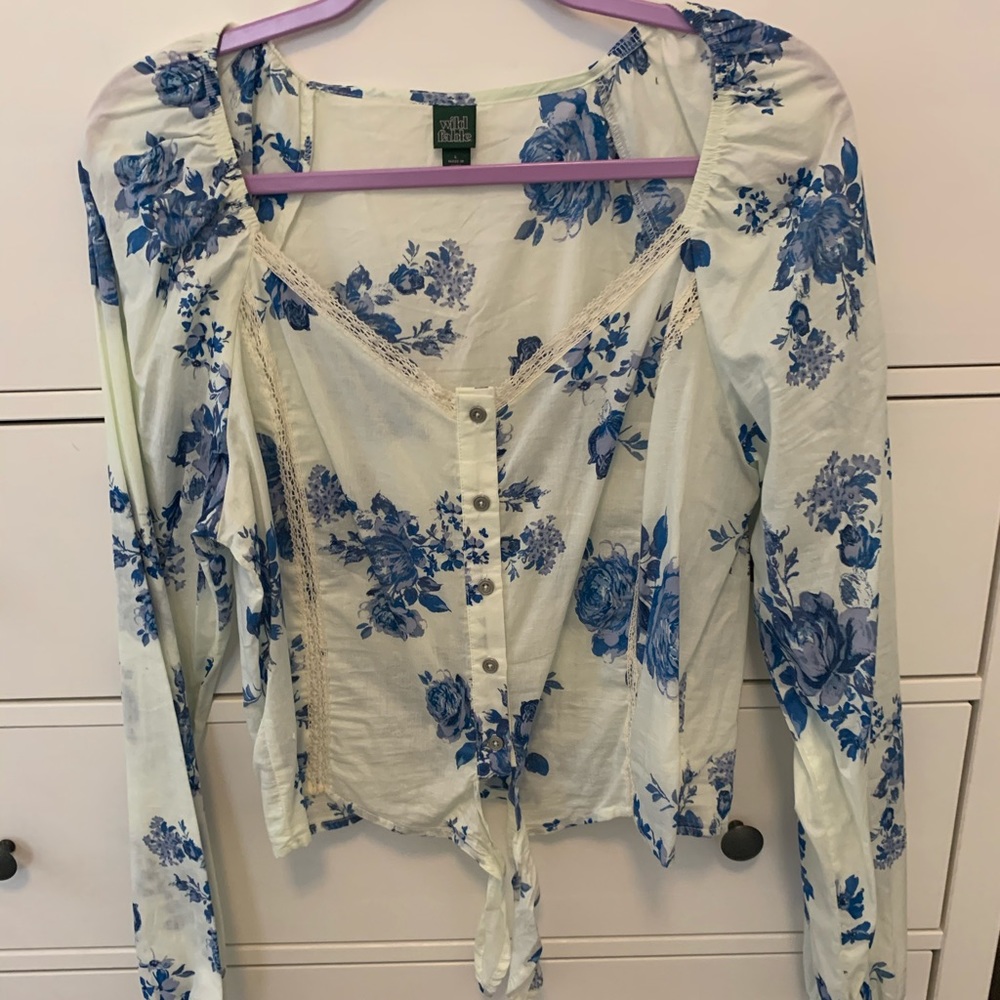 Wild Fable Cropped Blouse